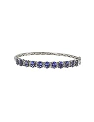 14K Tanzanite Bangle with Diamonds (NEW ARRIVAL)