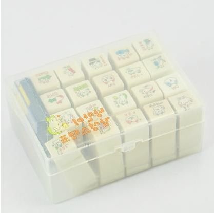 ハングル 英语 ネコ スタンプ 20个 セット 4色