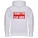I BRAKE FOR CLAY AIKEN Adult Zippered Hooded (Hoody Hoodie) Sweatshirt Fleece Jacket (Various Colors