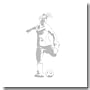 Sudden Shadows Soccer Footwork Wall Sticker Set - 22x44"