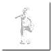 Sudden Shadows Soccer Footwork Wall Sticker Set - 22x44