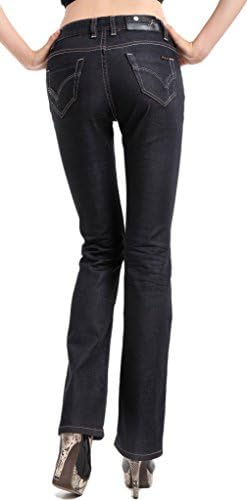 Women's Brief Slim Fit Flare Jeans Black