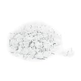 uxcell 釘止めタイプ サークルネイル ??クリップ　プラスチック　金属　ホワイト、シルバートーン　350個入り