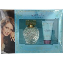 WITH LOVE HILARY DUFF by Hilary Duff Gift Set for WOMEN: SET-EAU DE PARFUM SPRAY 3.3 OZ & BODY LOTION 1.7 OZ