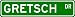 GRETSCH Street Sign ~ Personalized Family Lastname Sign ~ Gameroom, Basement, Garage Sign Novelty** 