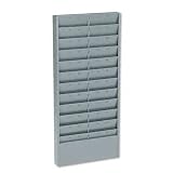 Buddy Products Adjustable Job Ticket Rack, Steel, 11 to 22 Pockets, 7.125 Inch Pocket Height, 6.25 to 12.75 Inch Pocket Width, Gray, (0801-1)