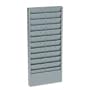 Buddy Products Adjustable Job Ticket Rack, Steel, 11 to 22 Pockets, 7.125 Inch Pocket Height, 6.25 to 12.75 Inch Pocket Width, Gray, (0801-1)