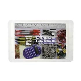 Really Useful Box Tray Insert 4 Litre - Color: Clear