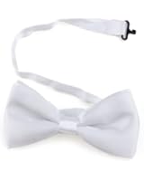 BOWTIE Solid WHITE Men's Bow Tie Tuxedo Ties BowTies