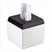 Ceramic Serenity Black and White Tissue Box
