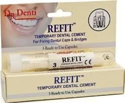 Dr denti refit temporary dental cement- just add water by de denti