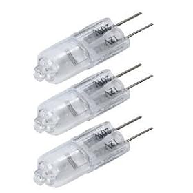Ex-Pro� 3 Pack - Clear 10w G4 12v 2 Pin Halogen Capsule Bulbs / Lamps 2000hrs