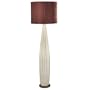 George Kovacs Ribbed Base Silver Finish Floor Lamp