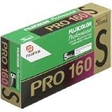 Fujifilm Fujicolor Pro 160S Color Negative Film, ISO 160, 220 Size, U.S.A. Pack of 5