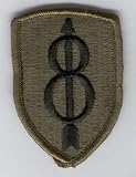 8th Infantry Division Subdued Patch