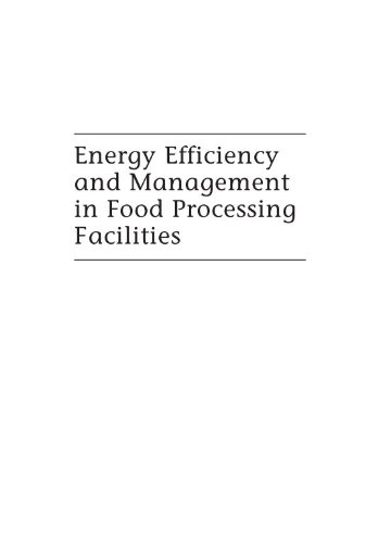 Energy Efficiency and Management in Food Processing Facilities
