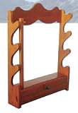 American Furniture Classics 840-4 Gun Pine Will Rack