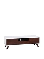 HOME FURNITURE Mueble Para Tv Blanco/Marrón