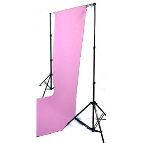 DMKFoto Background Support Set - 2x 7ft Stands and 9.5ft CrossBar
