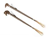 FootFitter Wooden-style Long-handled Shoe Horn, Wood, Eagle, 21