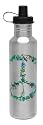 Gaiam 750ml Stainless Steel Water Bottle (Peace)