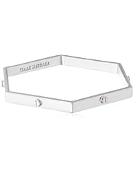 Isaac Mizrahi "Chain Gang" Skinny Hexagon Bangle Bracelet, 3.3"