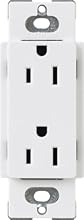Lutron CAR-15-WH Claro 15-Amp Receptacle, White