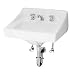 TOTO LT307.801 Wall Mount Lavatory with Faucet Holes on 8 Inch Centers, Cotton