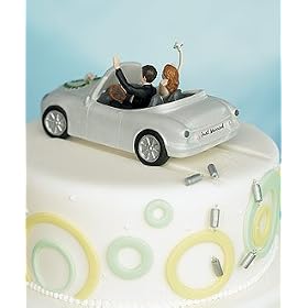 Weddingstar "Honeymoon Bound" Couple in Car Cake Topper