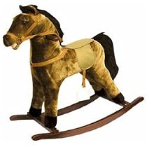 Brown Plush Rocking Horse