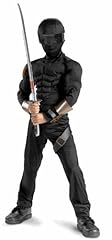 G.I.Joe The Rise of Cobra - Snake Eyes Deluxe Child Costume with Gloves - Medium 7-8 