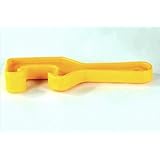 Bucket Lid Wrench - Open / Lift Lids on 5 Gallon Plastic Buckets & Small Pails - Yellow - Durable Plastic Opener Tool