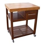 International Concepts WC58-3 Dining Essentials Kitchen Work Center with Ca ....