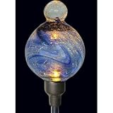 Blue Finial Firefly Solar Gazing Globe