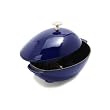 Staub 2.15 Quart Mussel Pot with Stainless Steel Knob, Dark Blue