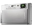 Sony Cybershot DSCT-300 Digitalkamera (10 Megapixel, 5-fach opt. Zoom, 3,5" Display, Bildstabilisator) silber