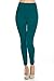 VIV Collection Women's Solid High Waisted Fleece Leggings for Fall/Winter