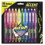 SANFORD INK COMPANY / SAN24406 / Accent Liquid Pen Style Highlighter, Micro Chisel Tip, Fluor Orange / Sold as 1 DZ