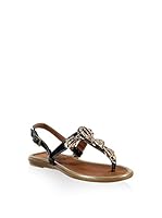 Pembe Potin Sandalias planas (Negro)