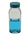 Vestil BTL-SW-G-4-CS Wide-Mouth Square Glass Bottle with Green Cap, 4 oz Capacity, Clear (Pack of 6)