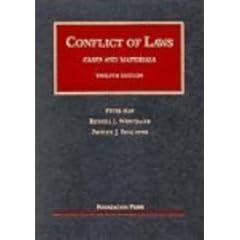 Conflict of Laws: Cases and Materials (University Casebook)