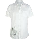 BURNSIDE Mens Woven Shirt - White