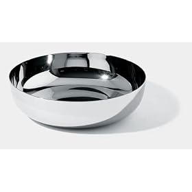 Alessi JM15 29 Salad Bowl Polished Steel by Alessi
