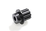 Nylon Glass Filled Timing Belt Pulley Double Flange 1/5 Pitch, 1/4B, 1.528 Pitch Dia.