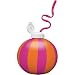 Orange and Hot Pink Plastic 16oz Beach Ball Sipper