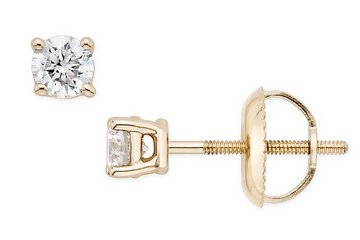 31slgwaorJL 1/2 Carat Diamond Stud Earrings 14k Yellow Golden