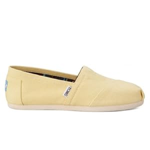 TOMS Women's Classics Shoe Canvas Yellow Size 8.5 B(M) US