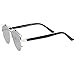 zeroUV - Modern Fashion Full Metal Crossbar Technologic Flat Lens Aviator Sunglasses 54mm