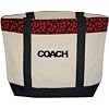 Coach (Black) Hockey Canvas Sport Tote (embroidered design)
