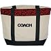 Coach (Black) Hockey Canvas Sport Tote (embroidered design)